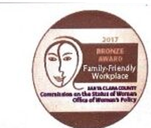 Santa Clara County 2017 Family-Friendly Workplace Bronze Award